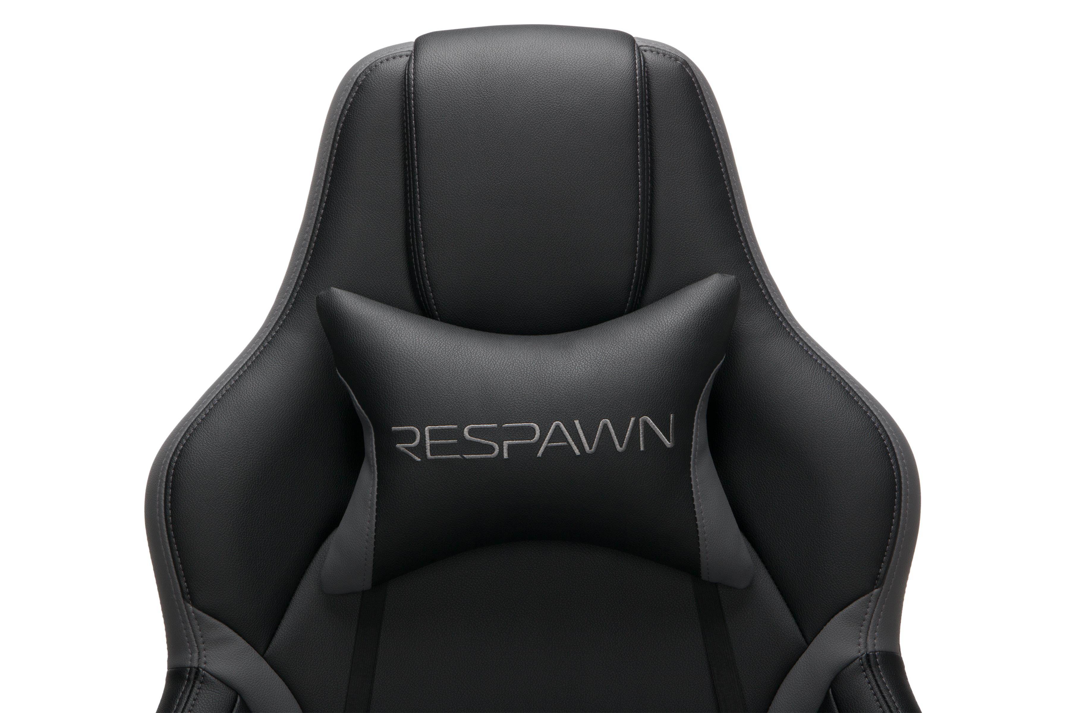 RESPAWN 400 Big and Tall Racing Style Gaming Chair, in Gray (RSP-400-GRY)