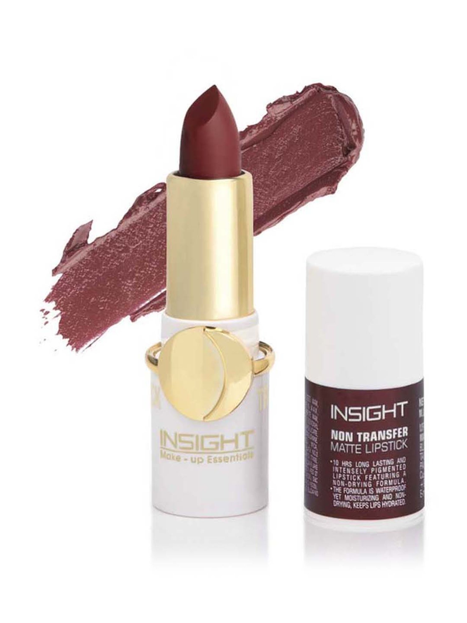 Insight Cosmetics Non Transfer Matte Lipstick Stormy - 4.2 gm