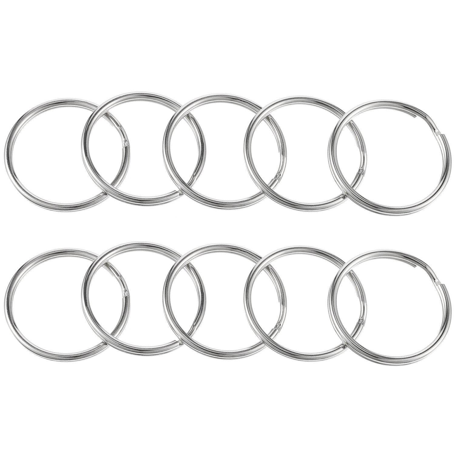 Chuangchou 64 Pieces Key Caps Covers Kit, Plastic Key Identifier Rings in 8 Different Colors with 32 Pieces Steel Key Rings for Keys Organization