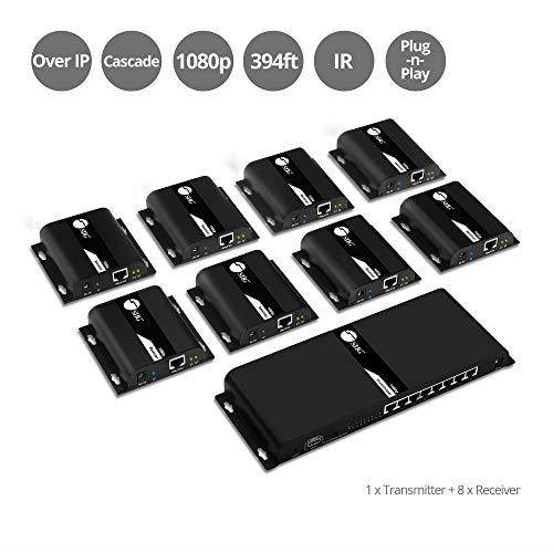 SIIG 1x8 HDMI Splitter HDbitT over IP Extender 120m CEH25G11S1