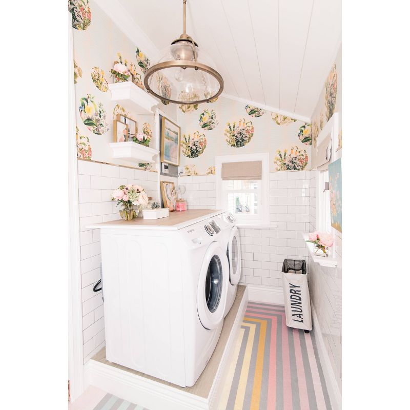 Danya B. Collapsible Waterproof Folding Laundry Hamper on Wheels White