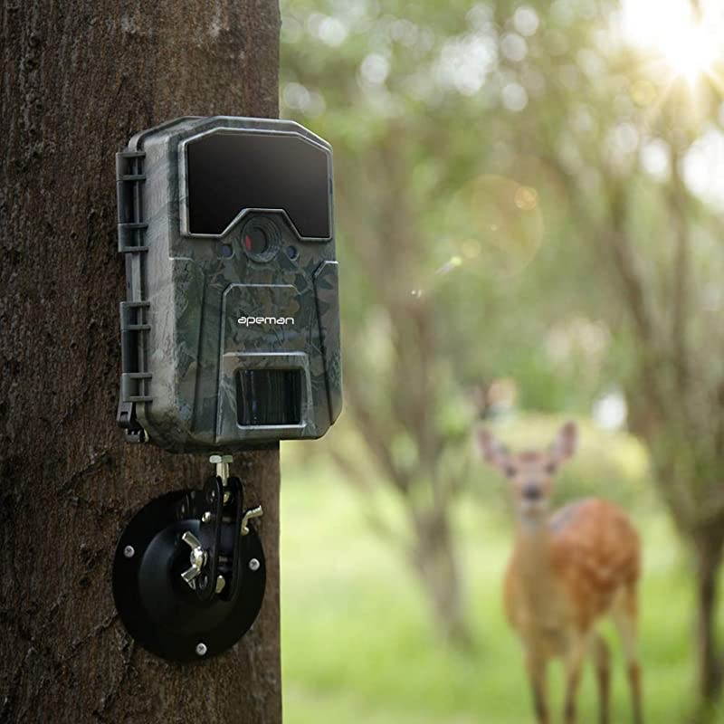 Trail Camera 20MP 1080P Wildlife Camera, Night Detection Game Camera with No Glow 940nm IR LEDs, Time Lapse, Timer, IP66 Waterproof Design