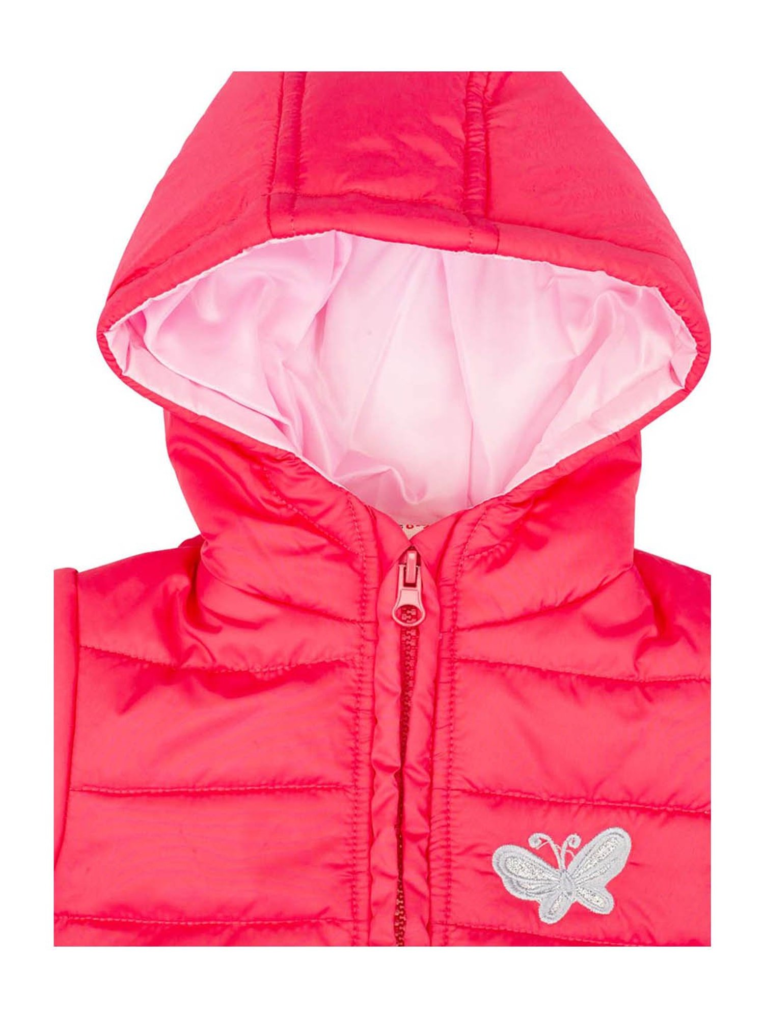 Nino Bambino Kids Red & Pink Printed Full Sleeves Jacket