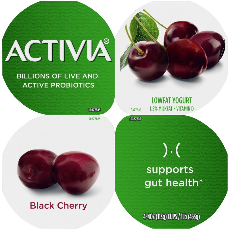 Dannon Activia Cherry Probiotic Yogurt - 4pk/4oz
