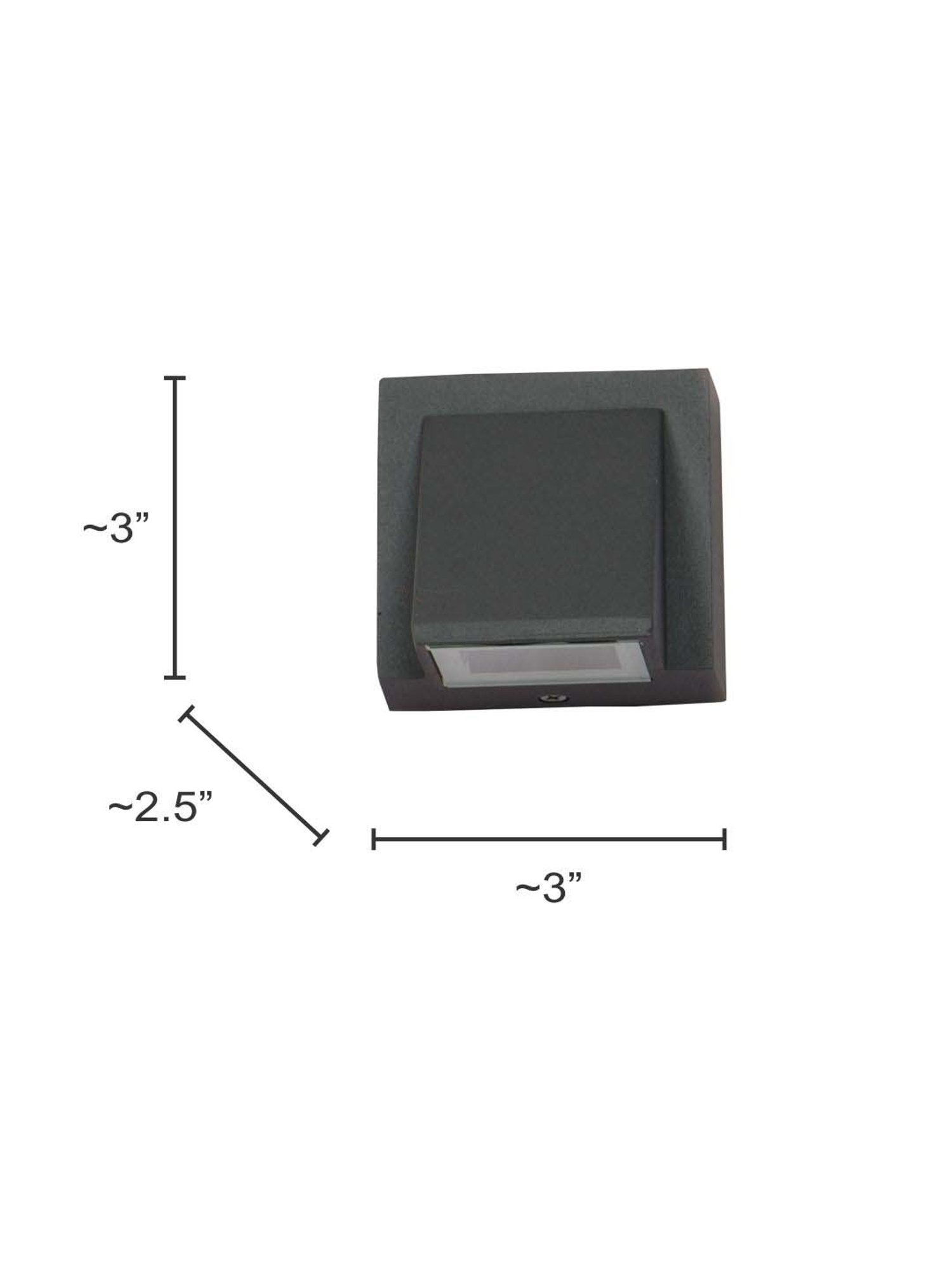 FOS LIGHTING Grey Aluminium Led Light Outdoor Wall Light