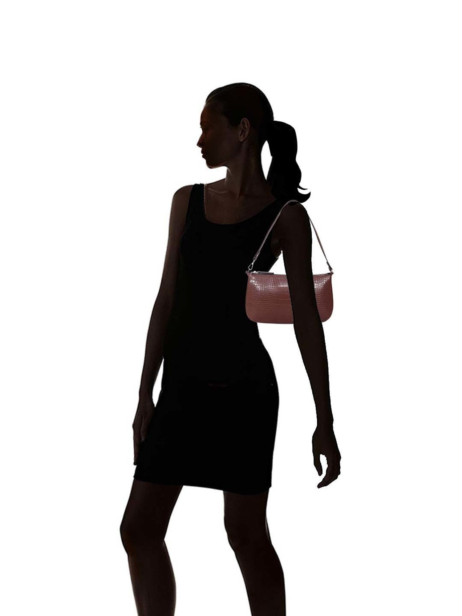 BELWABA Brown Textured Small Shoulder Bag