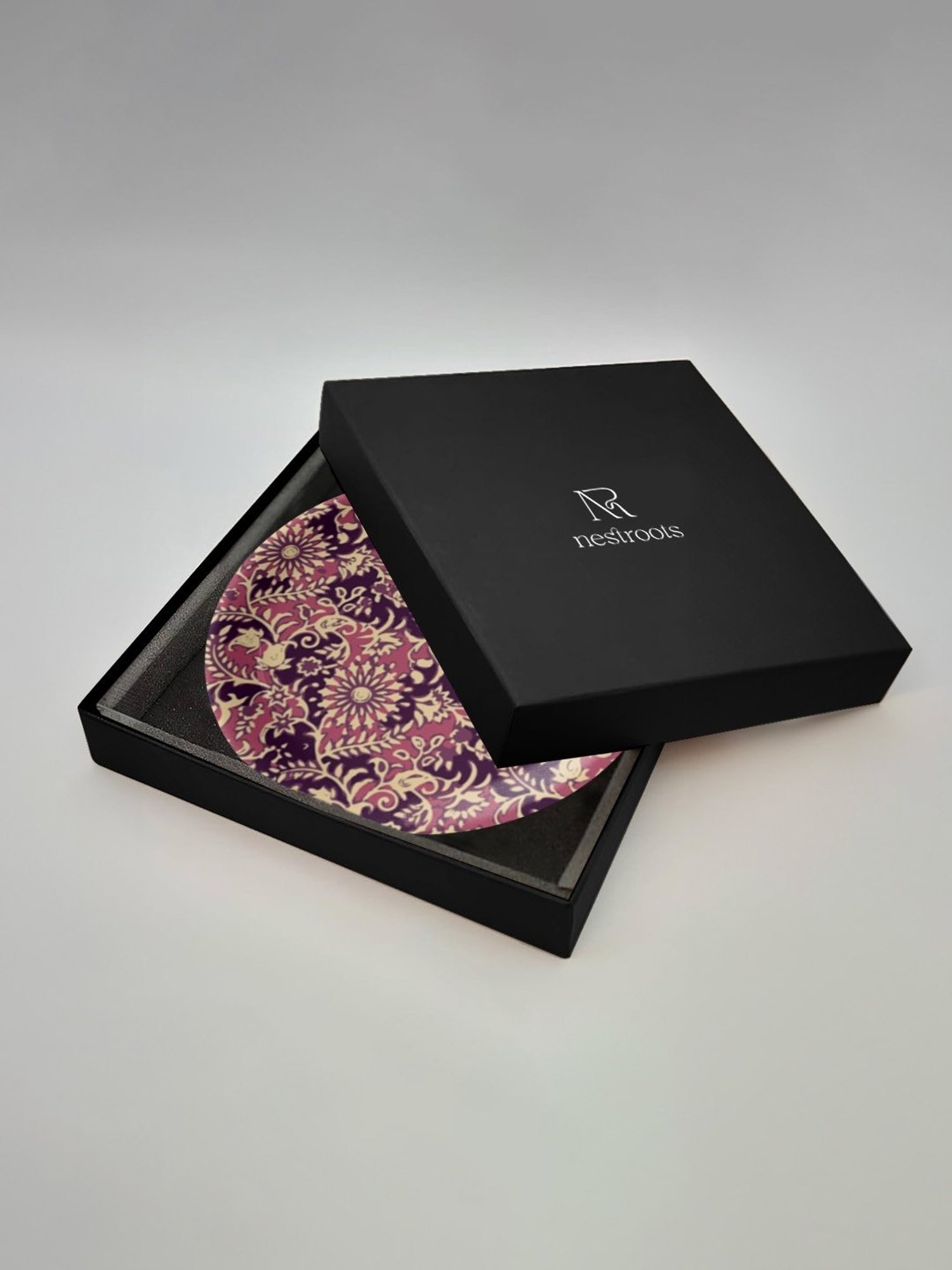 Nestroots Ethnic Floral Printed Multicolor Porcelain Wall Plate