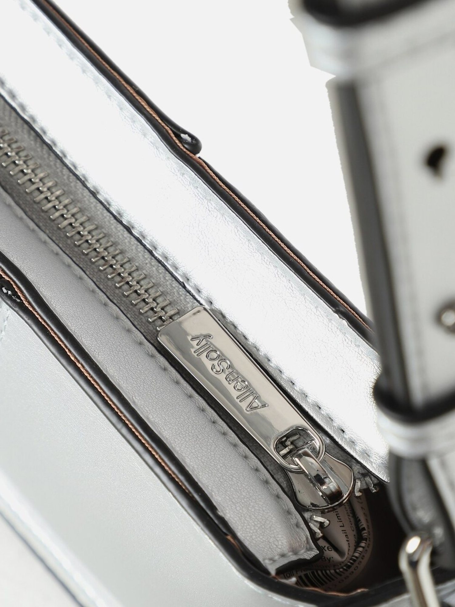 Allen Solly Grey Solid Medium Shoulder Handbag