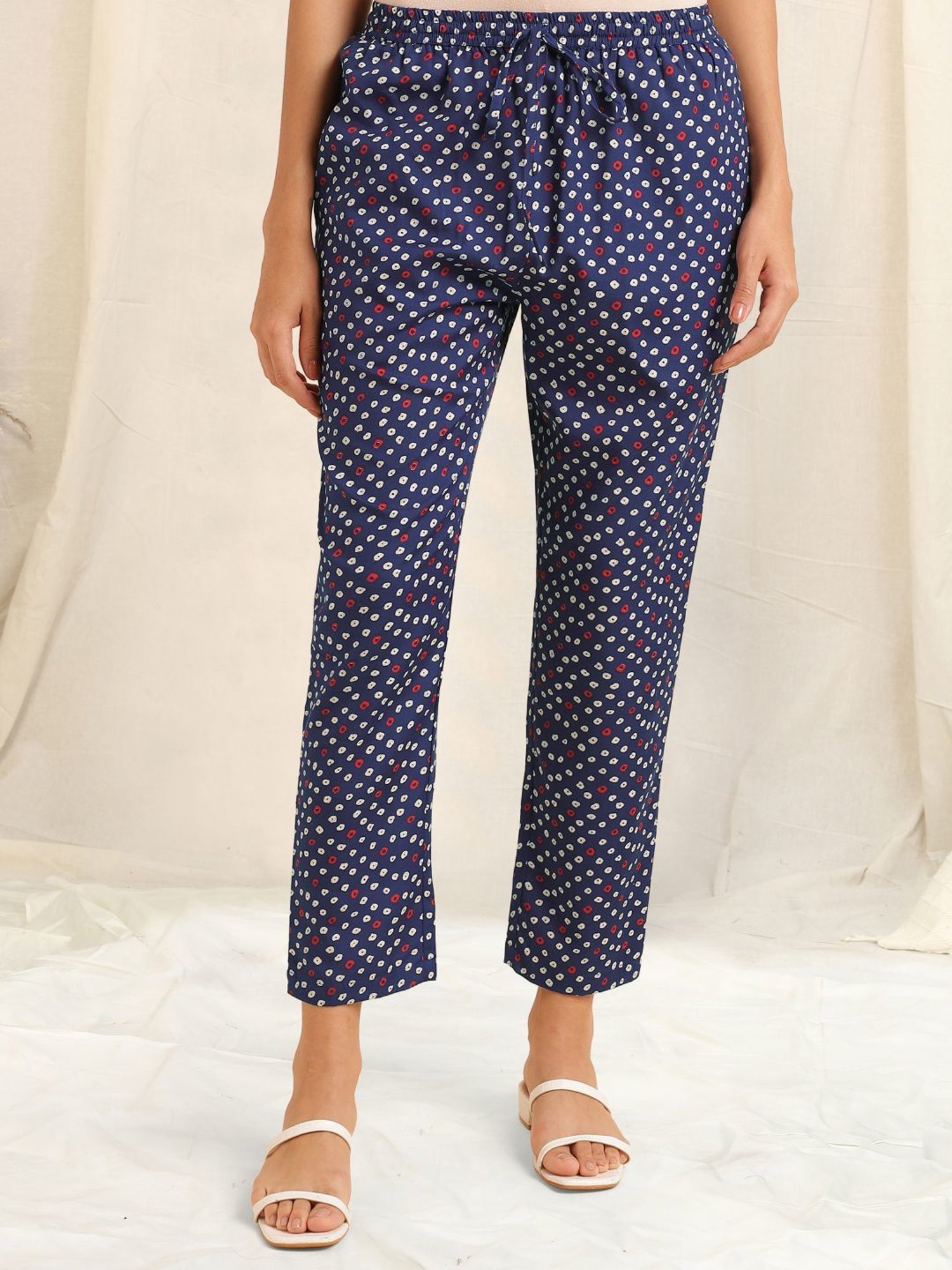 MIRCHI FASHION Blue Cotton Embroidered Kurta Pant Set With Dupatta