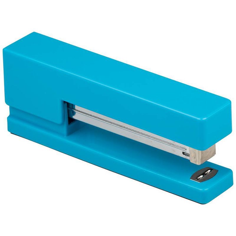 JAM Paper Stapler, Tape Dispenser & Pen Holder Desk Set Blue