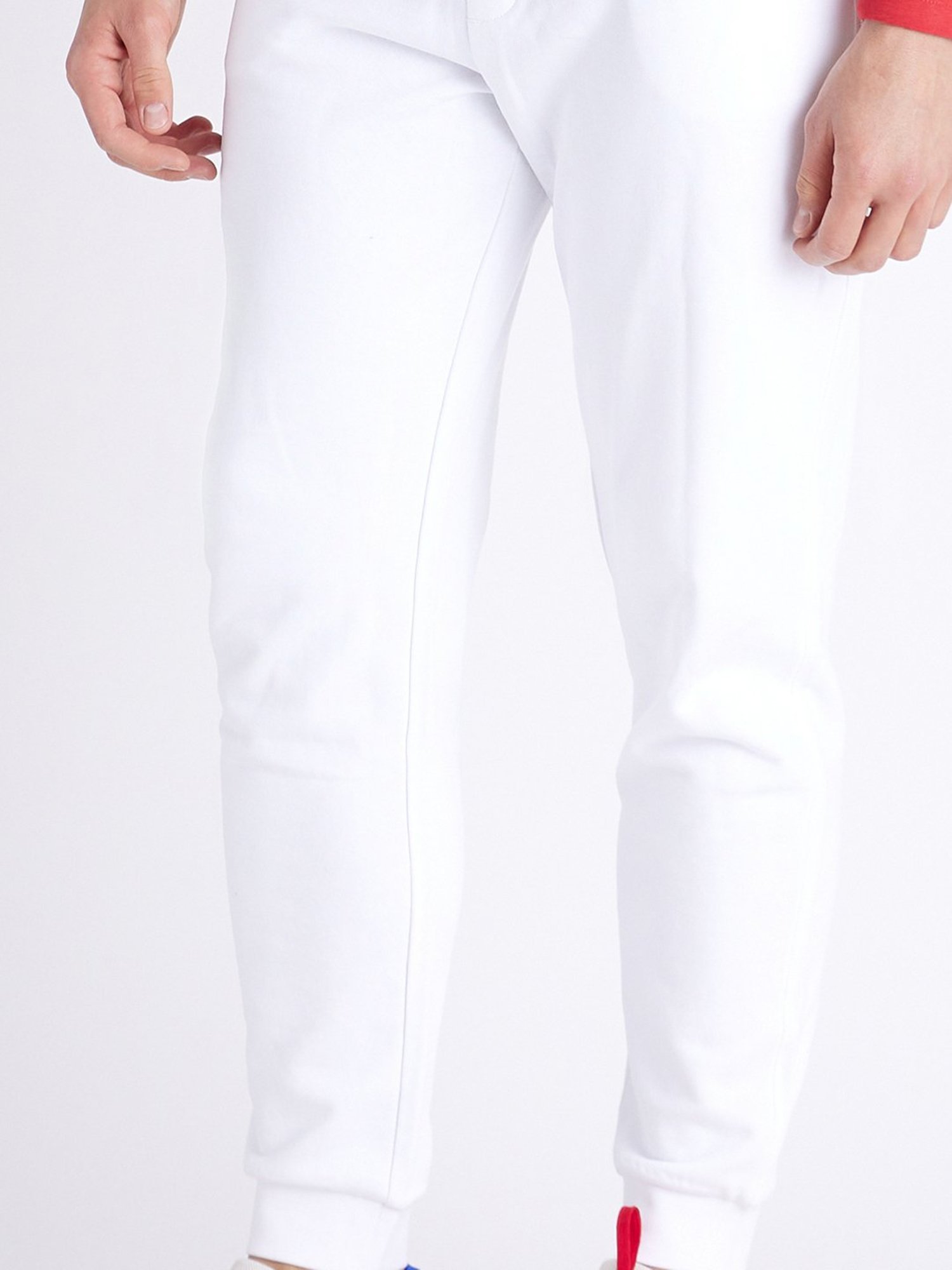 celio* White Regular Fit Cotton Joggers