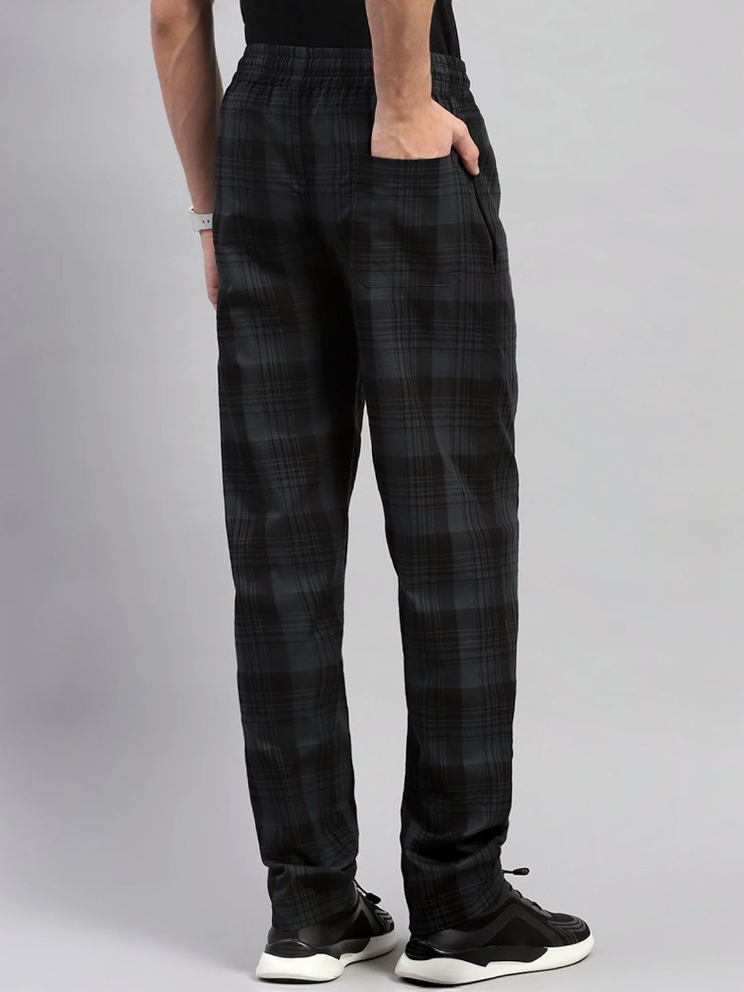 Parx Black Jogger Fit Joggers