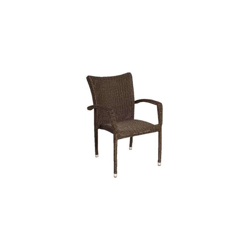 Bari 4pc Patio Stackable Wicker Dining Chair Set - International Home Miami