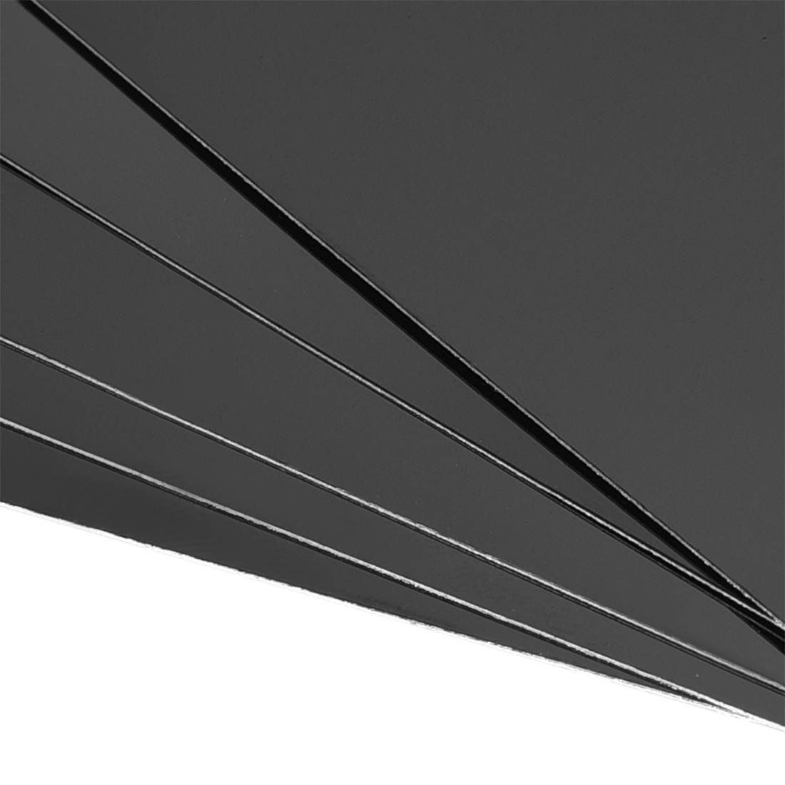 Blank Metal Business Card 100x60x0.3mm Painted Aluminum Plate for DIY Laser Printing Engraving Black 25 Pcs