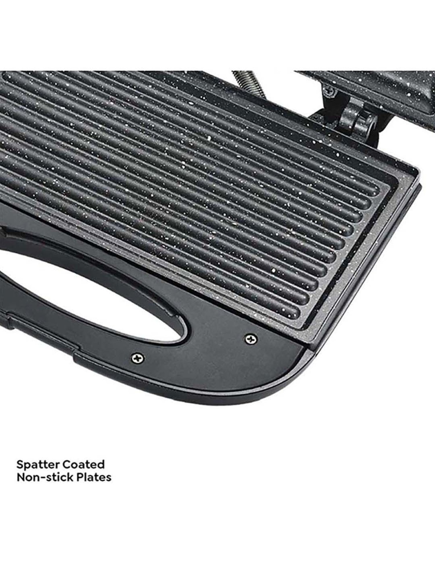 Borosil Sandwich Maker 700W Non Stick Coating (Black)