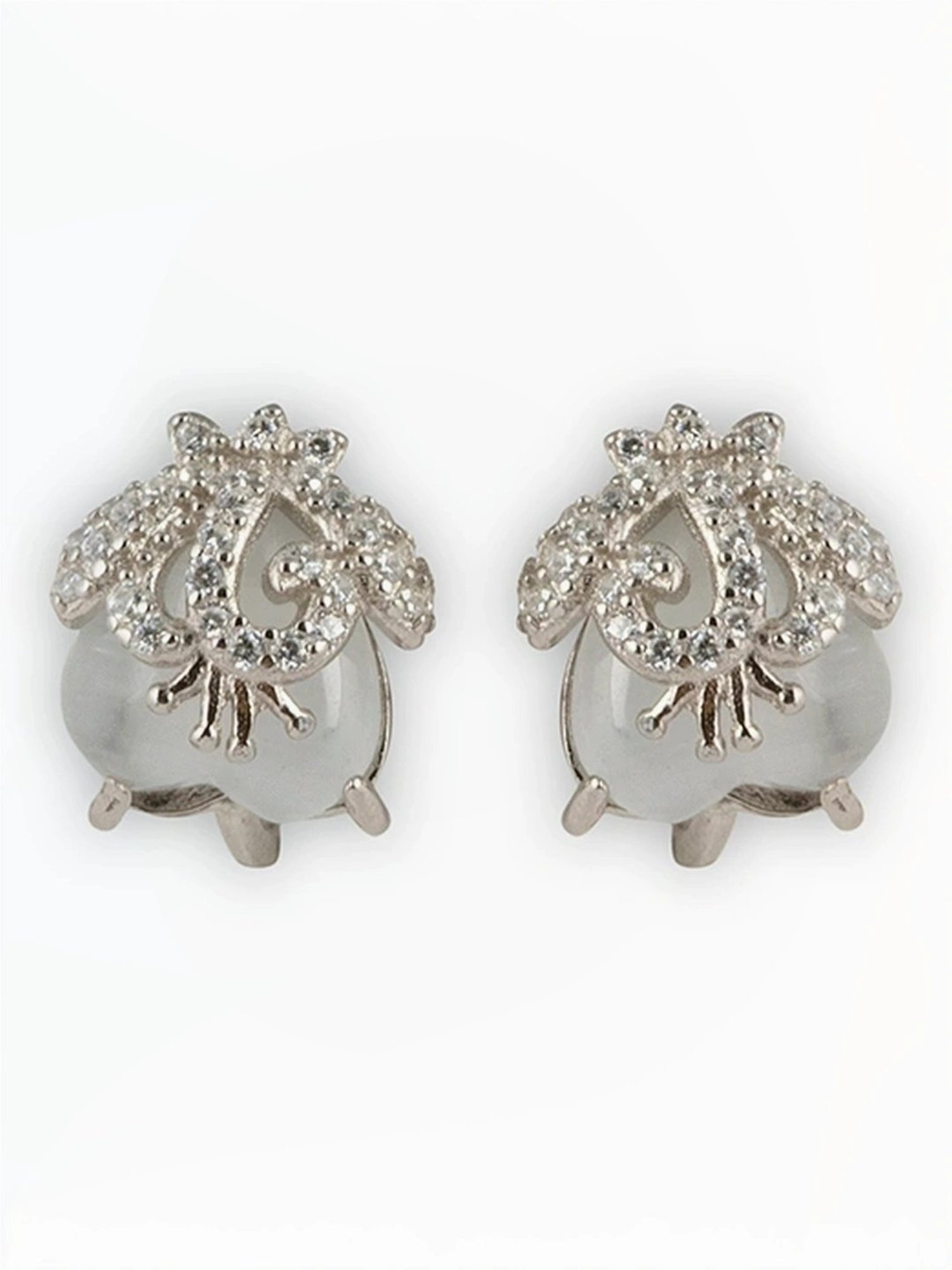 Touch925 Sterling silver Celestial Gaze Hoop Earrings for Women & Girls