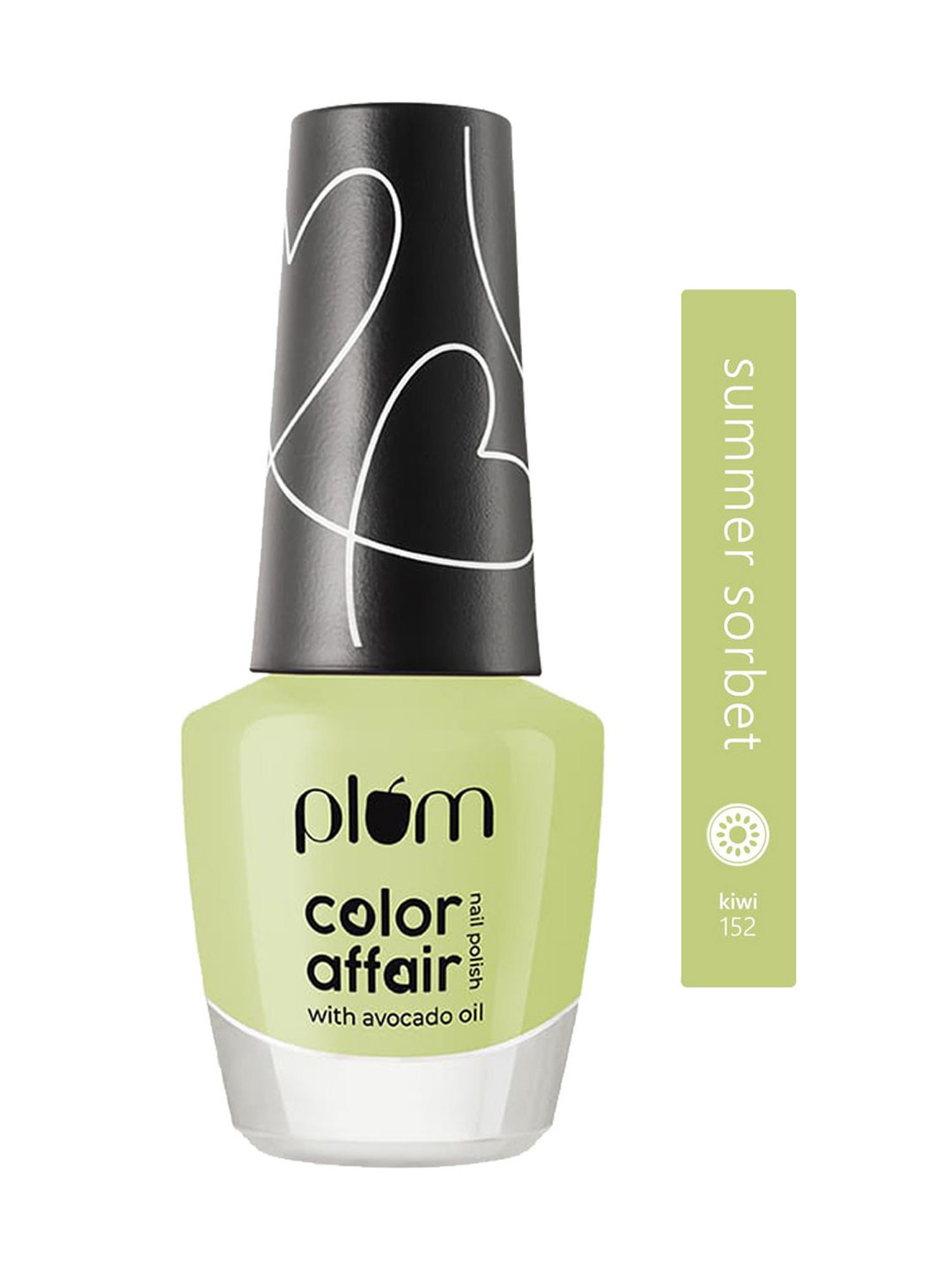 Plum Color Affair Nail Polish Summer Sorbet Collection Kiwi 152 - 11 ml