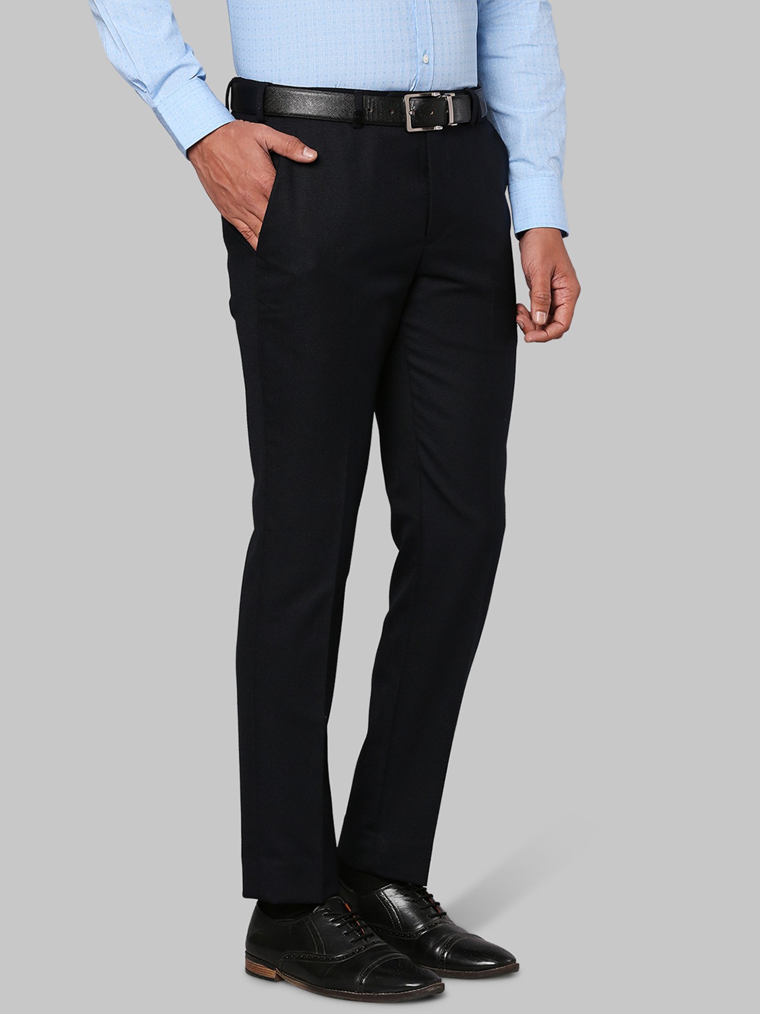 Park Avenue Blue  Super Slim Fit Trousers
