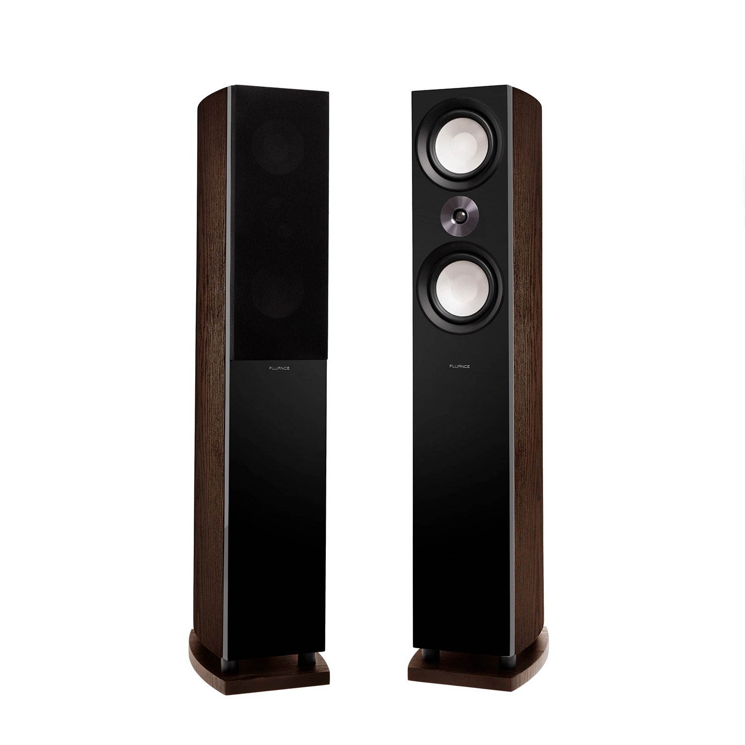 Fluance Reference Surround Sound Home Theater 5.1 Channel Speaker System including 3-Way Floorstanding Towers, Center Channel, Bipolar Speakers and DB12 Subwoofer - Natural Walnut (X851WB)
