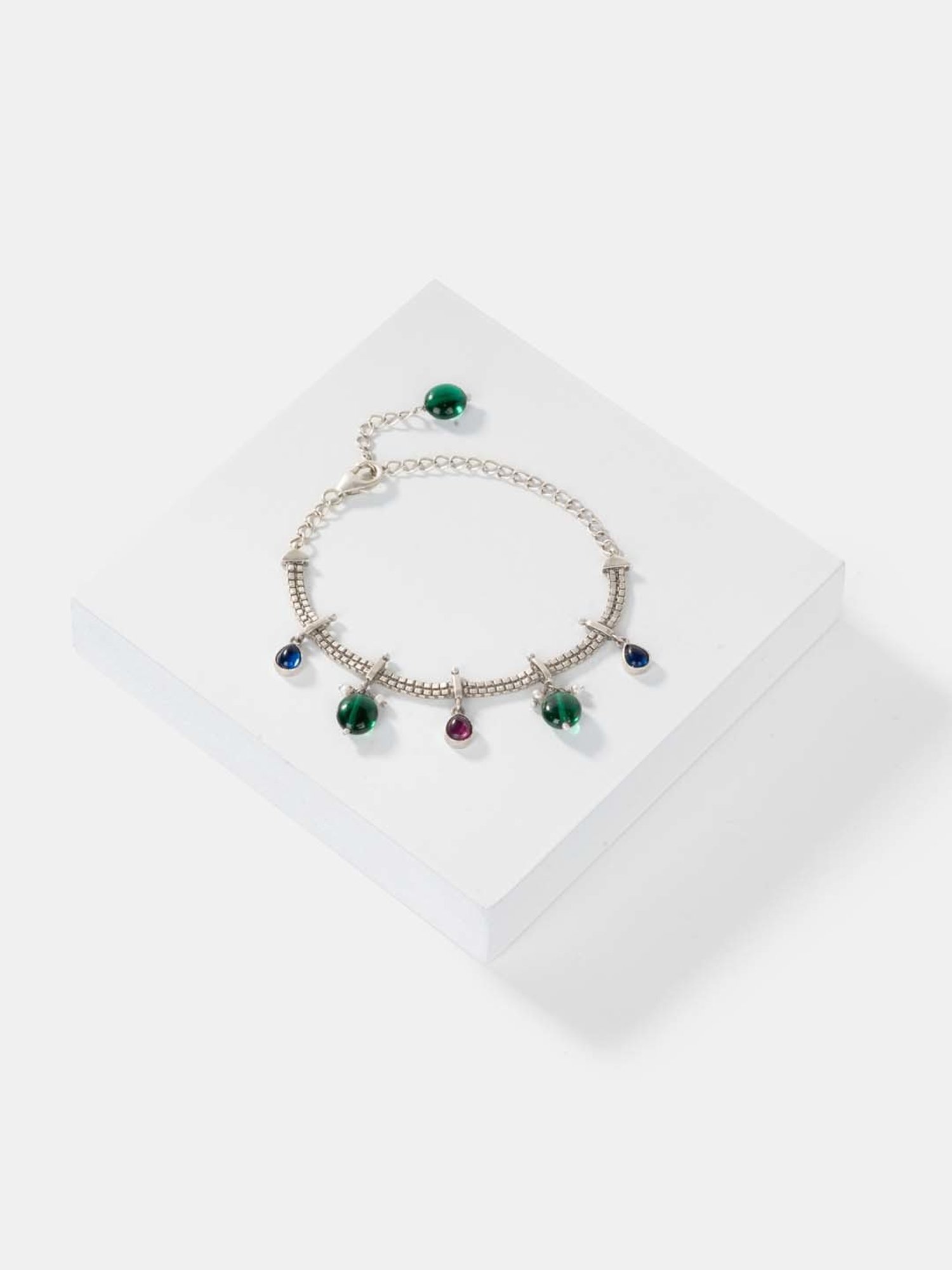 Shaya Feeling Porlu Oxidized Bracelet in 925 Silver