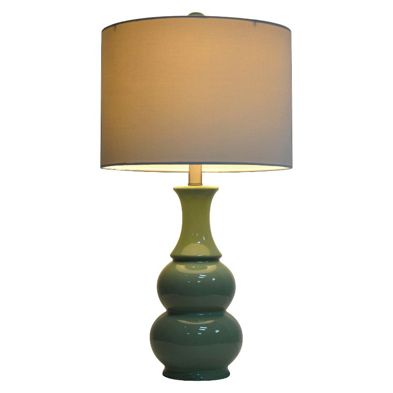 26" Ceramic Table Lamp Light Green - J.Hunt