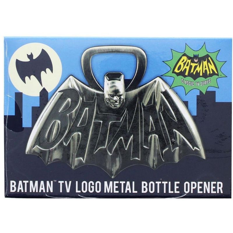Diamond Comic Distributors, Inc. Batman 1966 TV Logo 4" Metal Bottle Opener