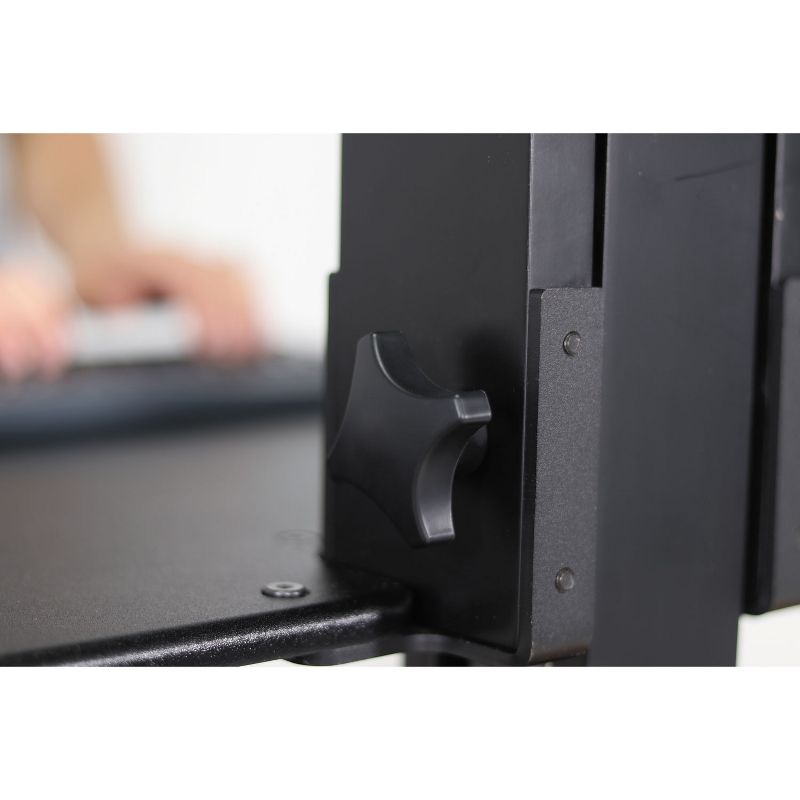 Victor High Rise Collection Sit-Stand Desk Converter 28 x 23 x 15 1/2 Black DC300