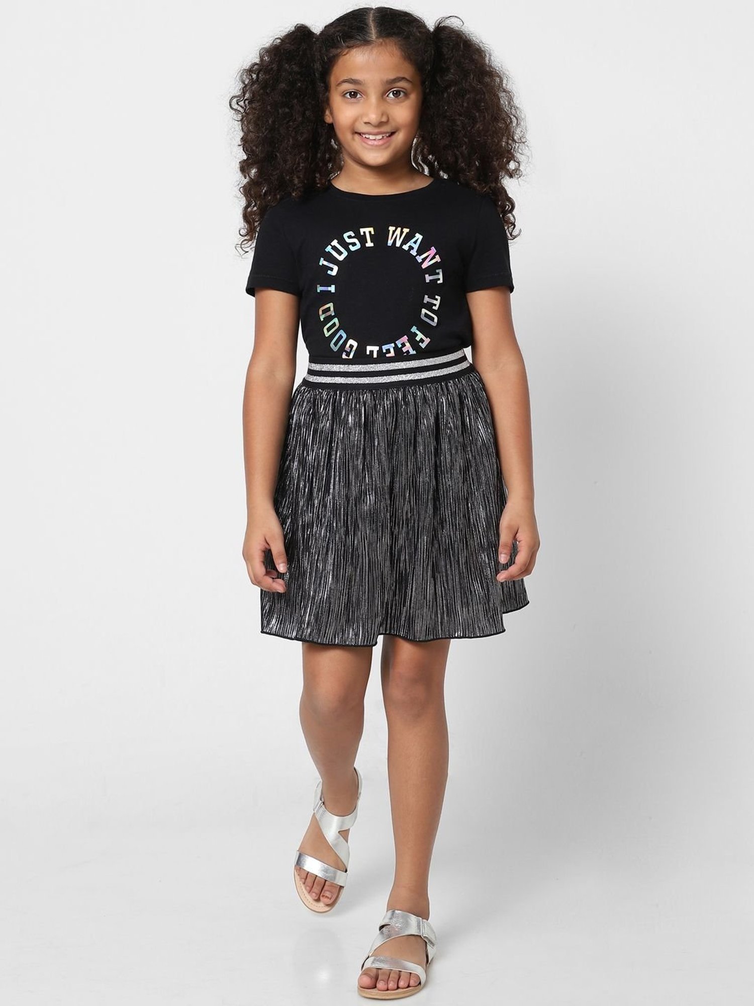 KIDS ONLY Anthracite Black Embellished Skirt