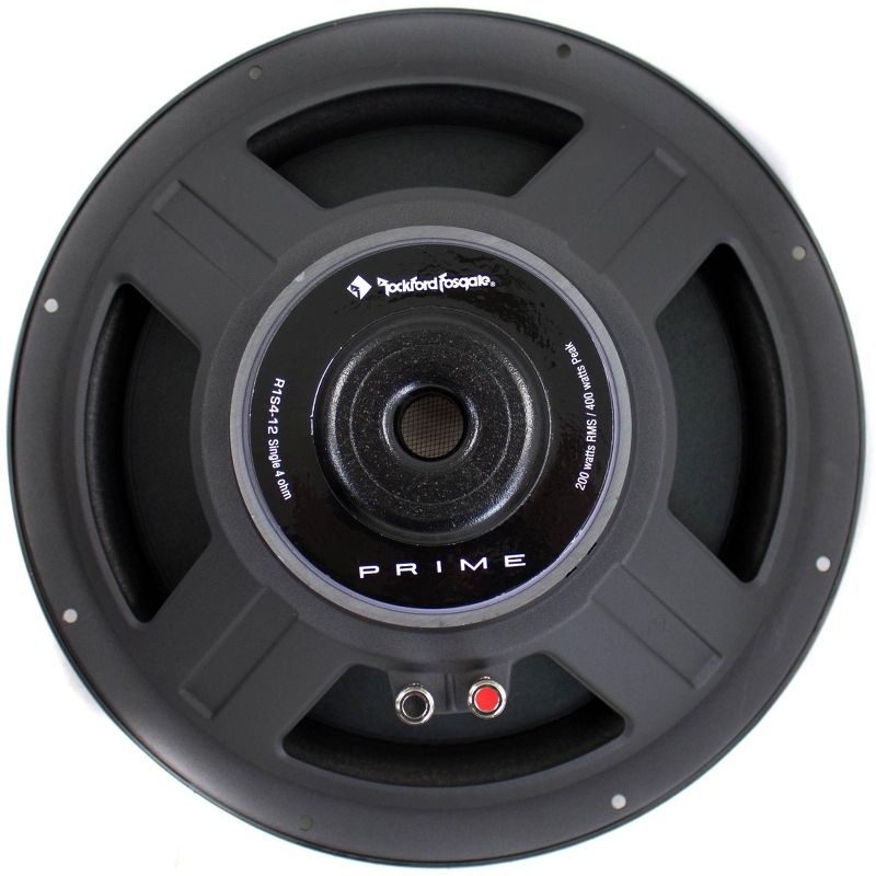 Rockford Fosgate R1S4-12 12" Prime 300 Watt 4-Ohm SVC Subwoofer + Sealed Box