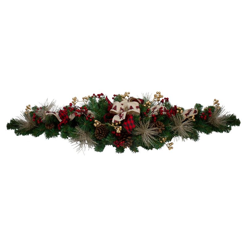 Northlight 52" Berries and Bows Artificial Christmas Swag - Unlit