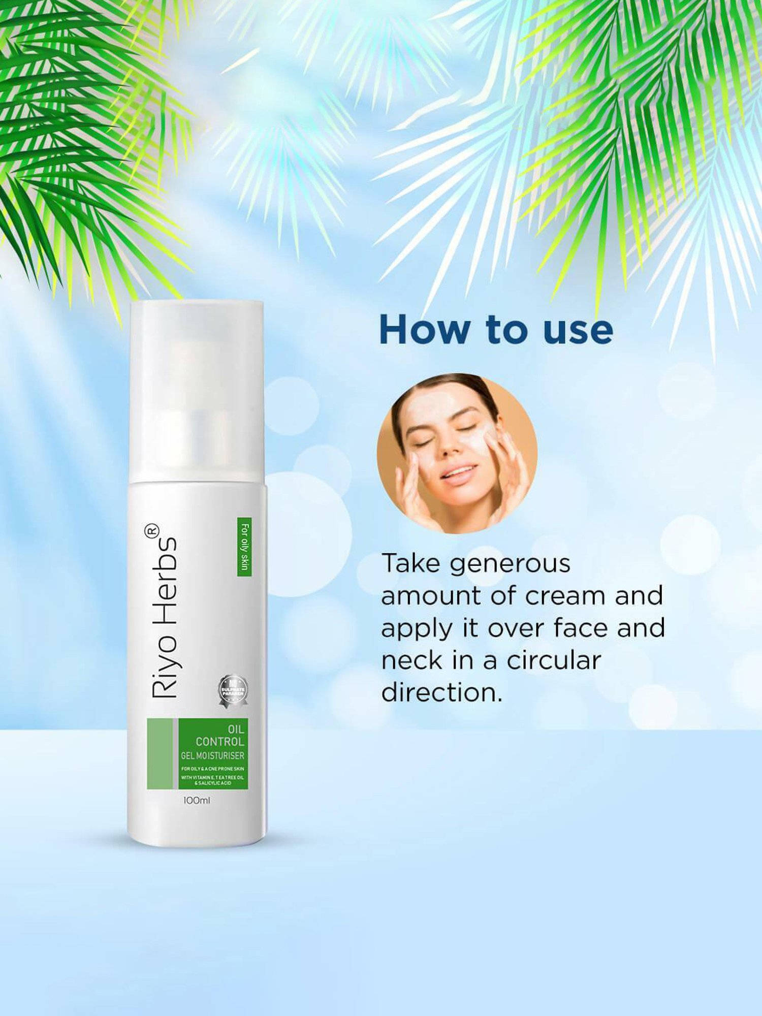 Riyo Herbs Oil Control Moisturizer Gel - 100 ml