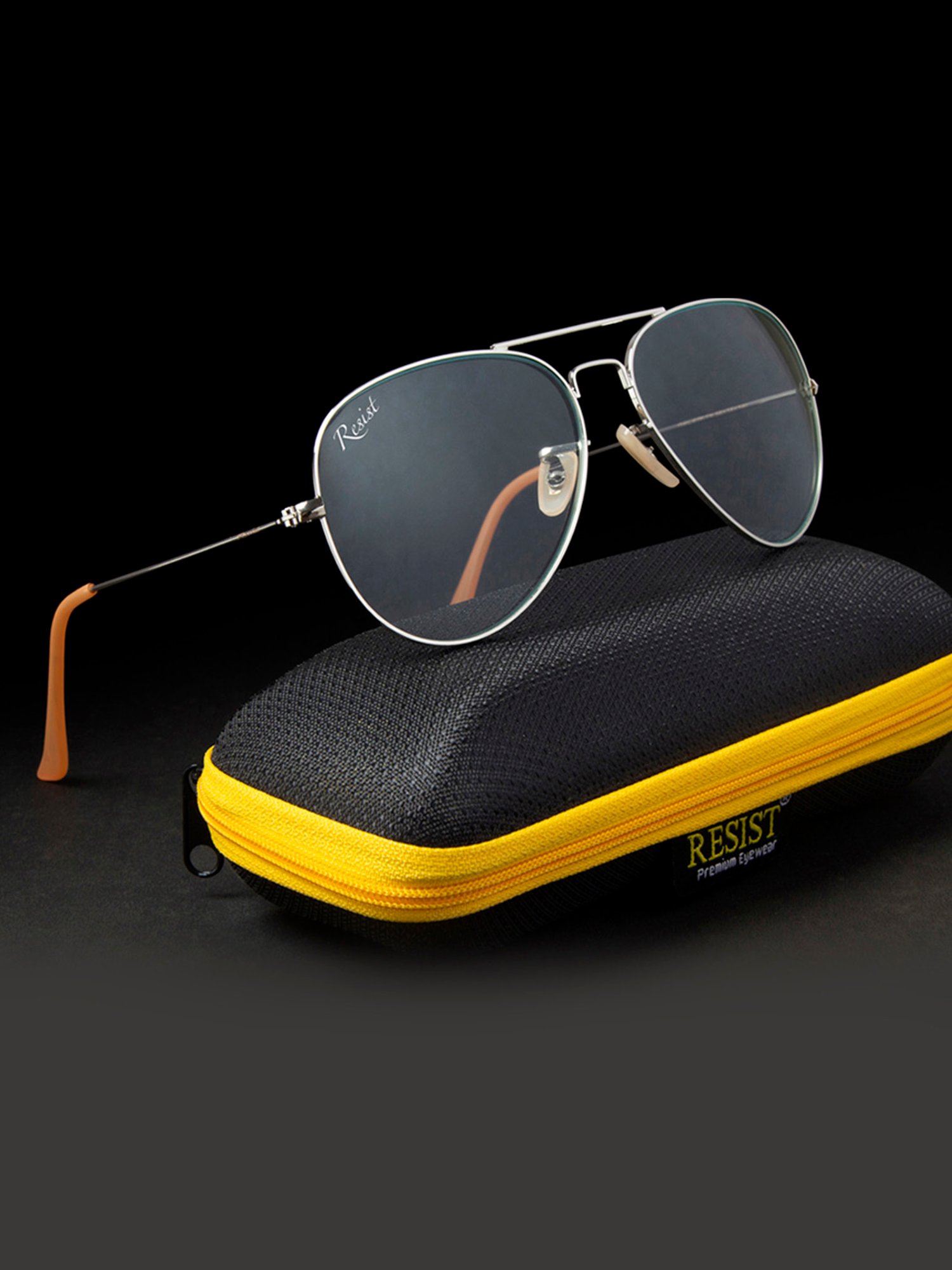 Resist Eyewear Clear Aviator UV Protection Unisex Sunglasses