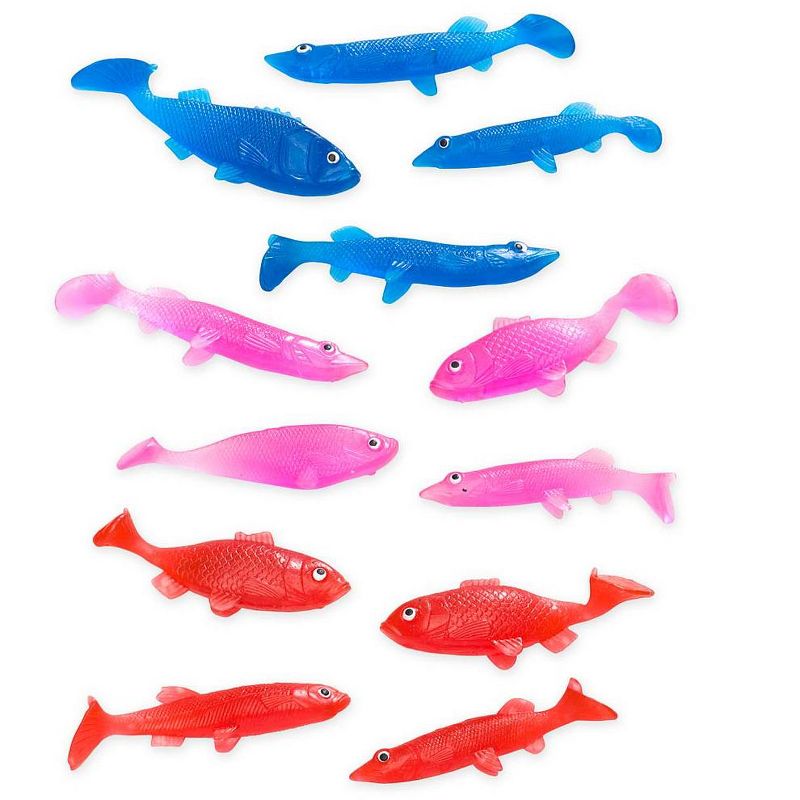 HearthSong - Small Rectangle AquaPod with Colorful Fish, Blue