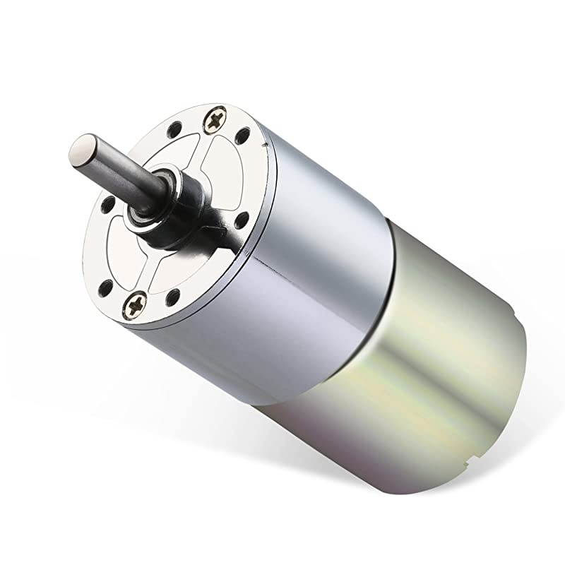 DC 24V 1000RPM Gear Motor High Torque Electric Micro Speed Reduction Geared Motor Centric Output Shaft 37mm Diameter Gearbox