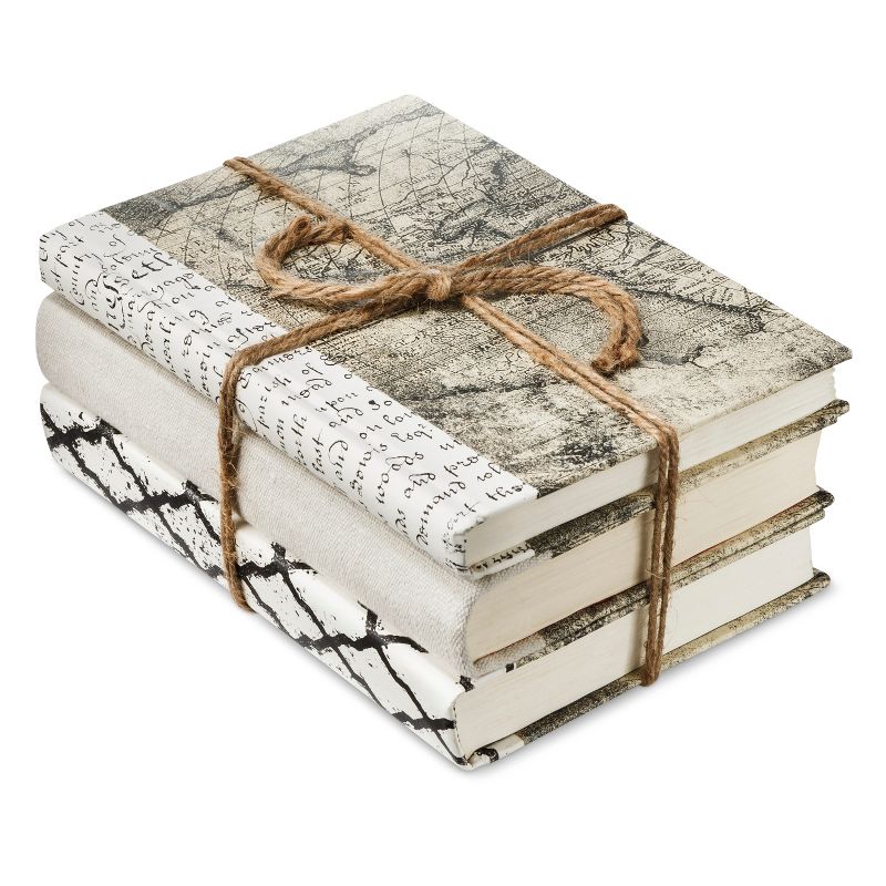 Script Set of 3 - Ivory - Go Home