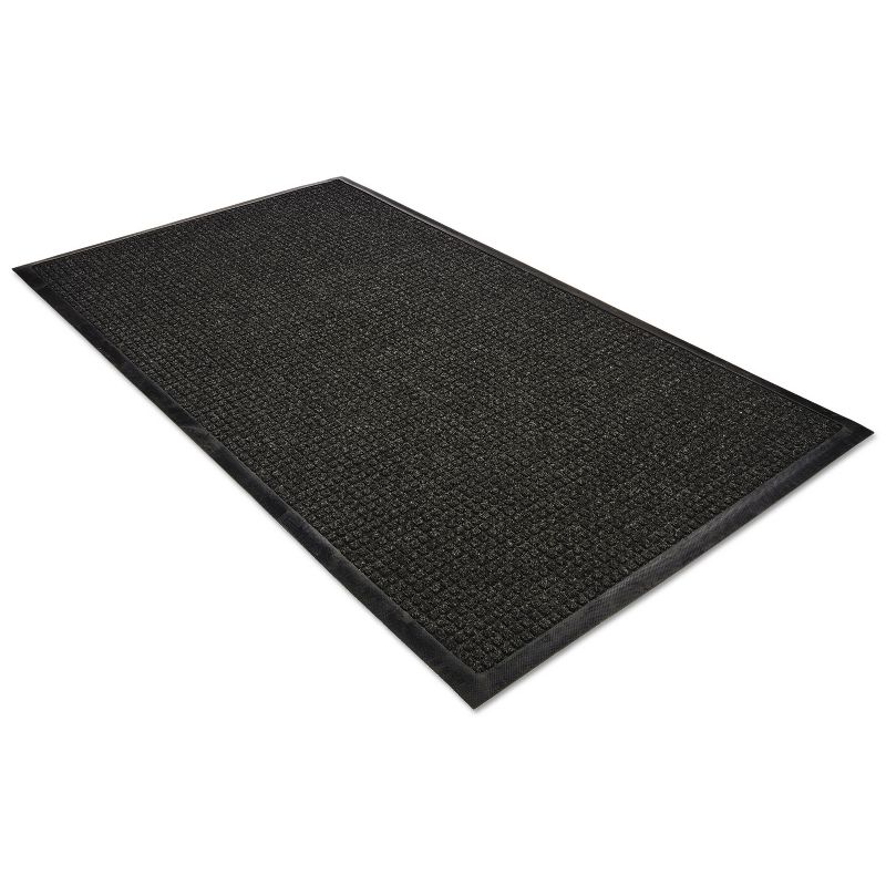 4'x6' Rectangle Solid Floor Mat Black - Guardian