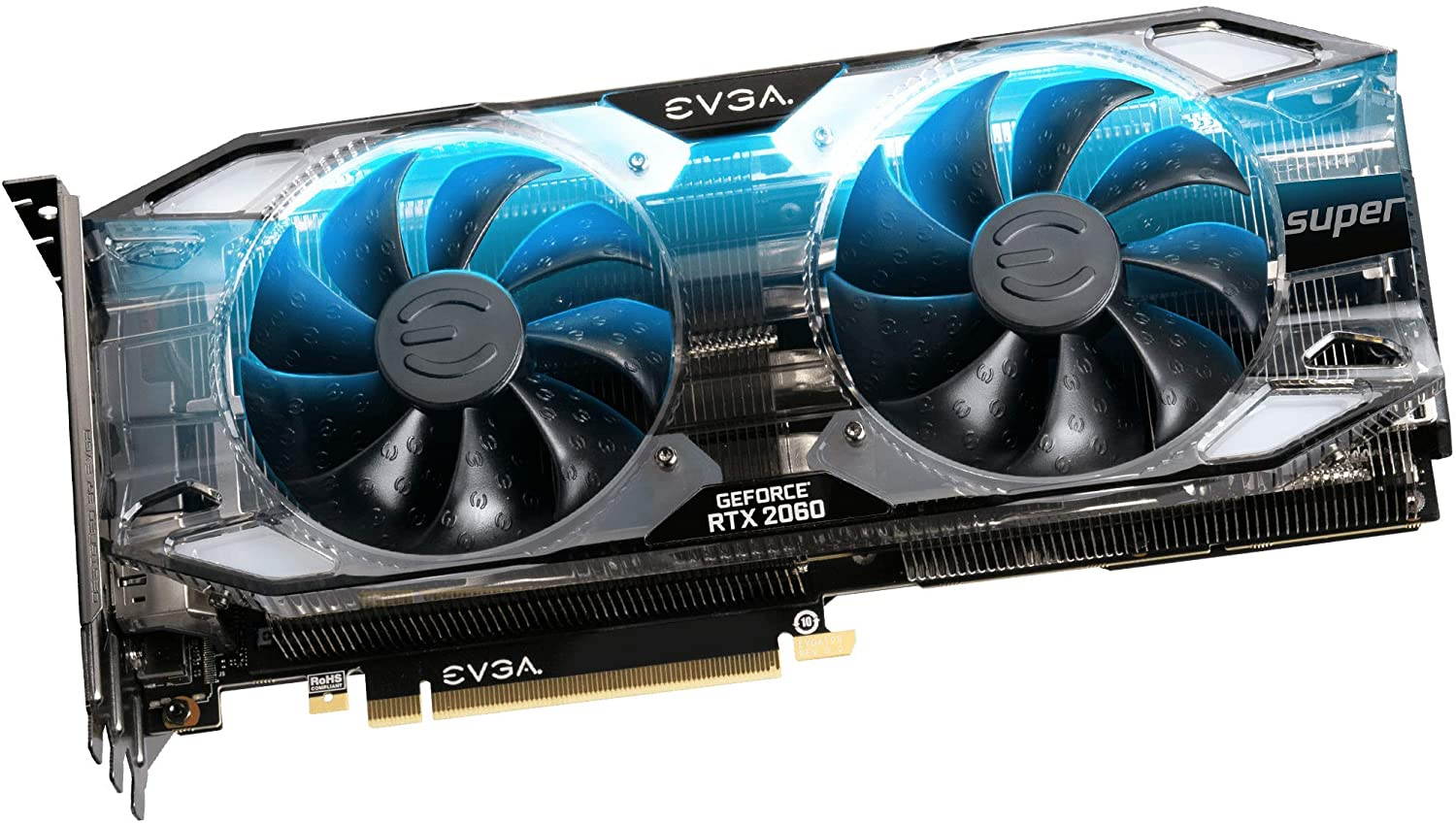 EVGA GeForce RTX 2060 Super XC Ultra, Overclocked, 2.75 Slot Extreme Cool Dual, 65C Gaming, RGB, Metal Backplate, 8GB GDDR6, 08G-P4-3163-KR