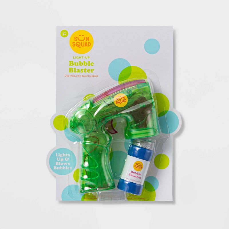 Light-Up Bubble Blaster Green - Sun Squad™
