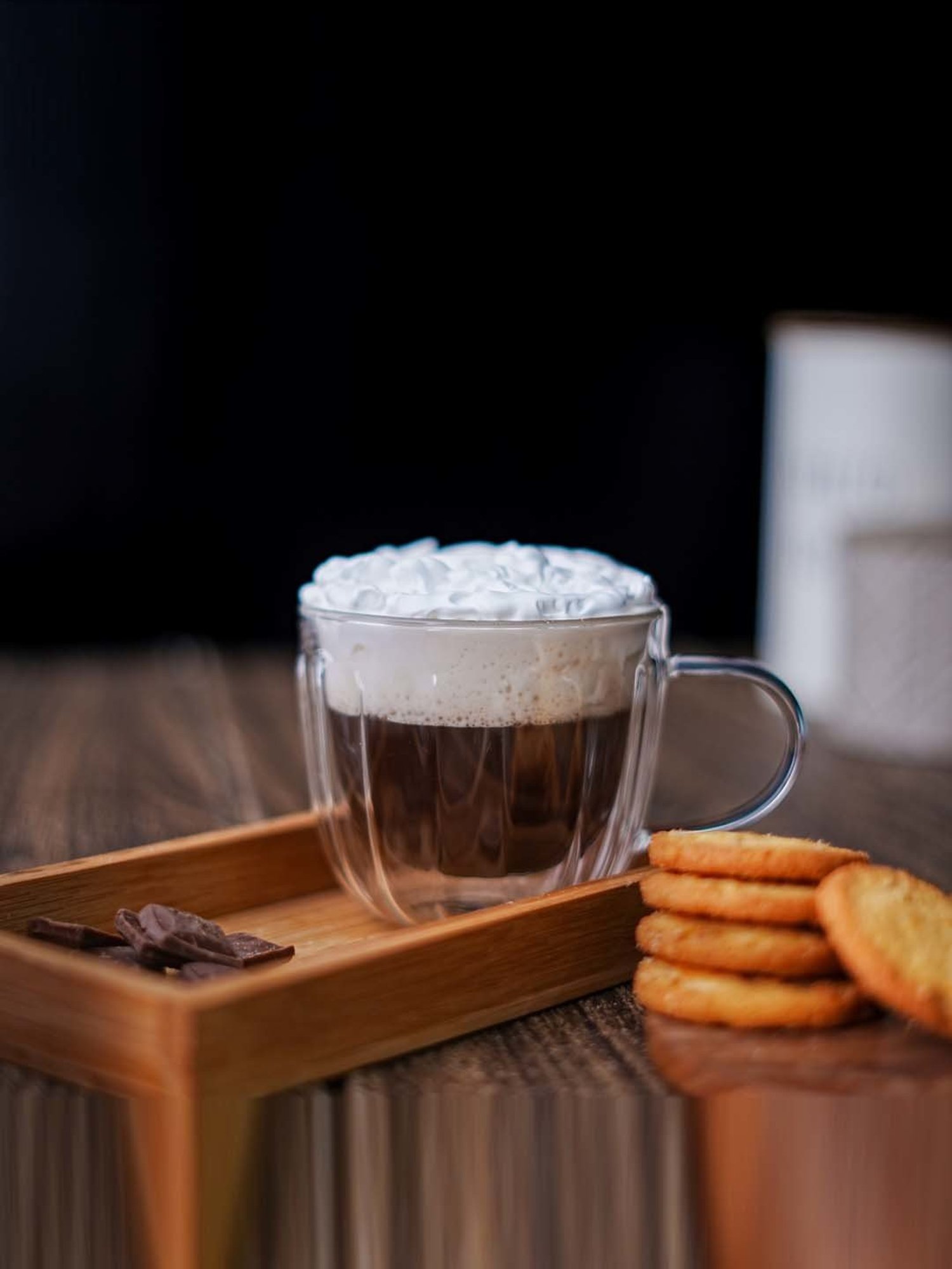 Femora Double Wall Transparent Glass Heat Resistant Coffee Mugs With Handle (0.235 L) - Set of 6