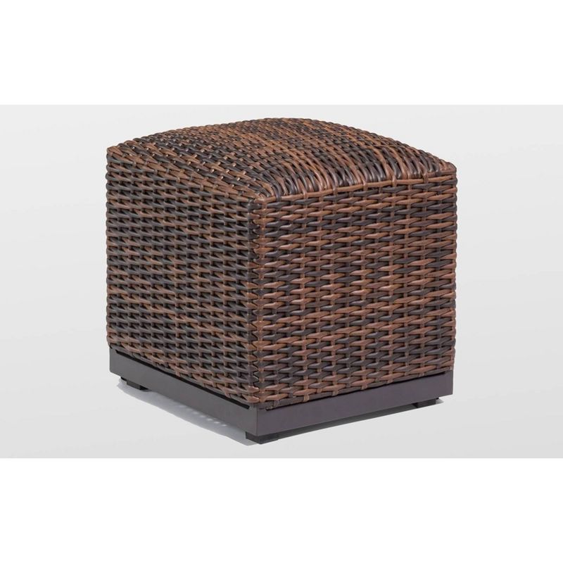 Mirabelle Outdoor Ottoman - Gold - Adore Decor