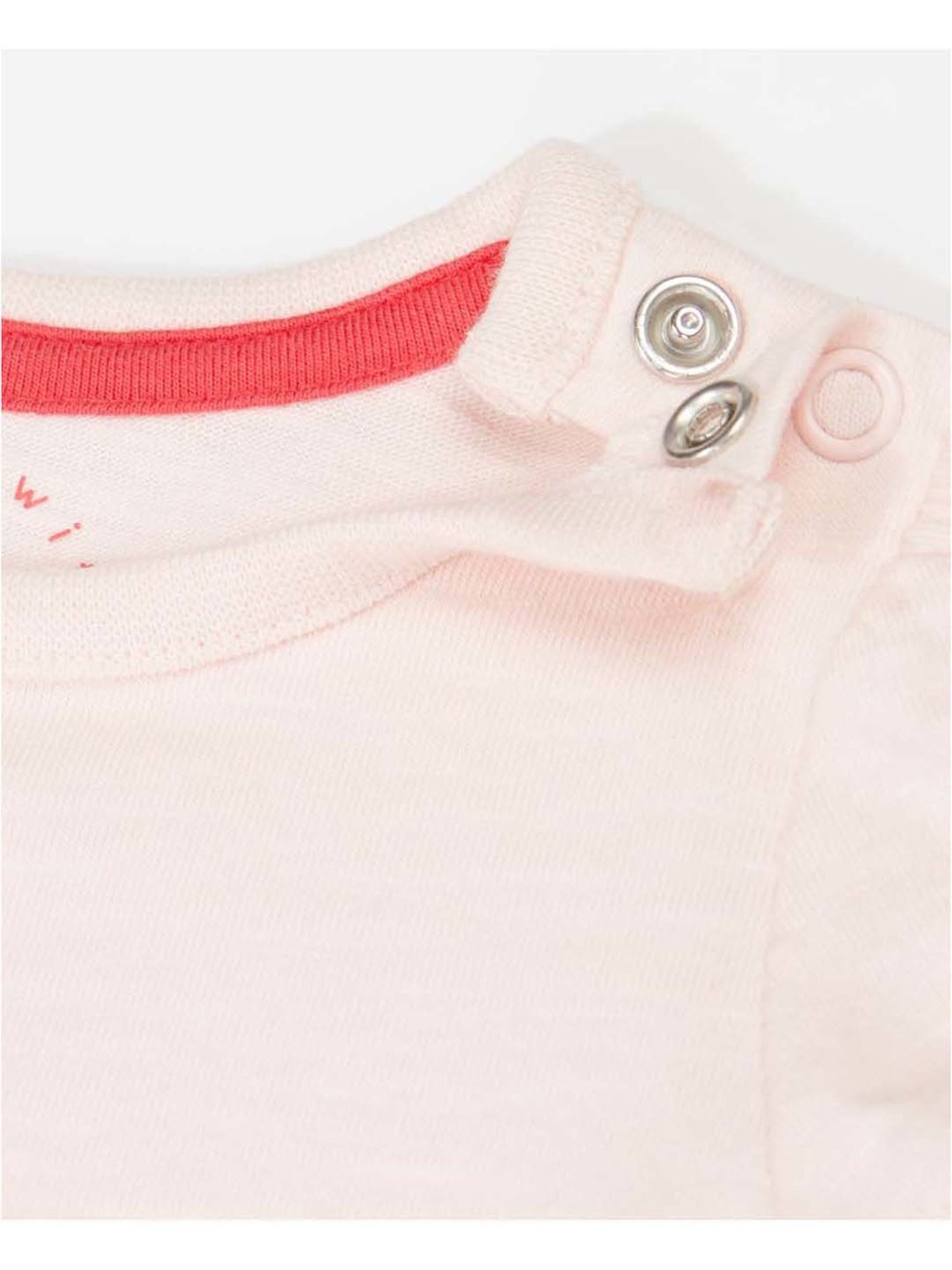 Mothercare Kids Pink & White Cotton Printed T-Shirt (Pack of 2)