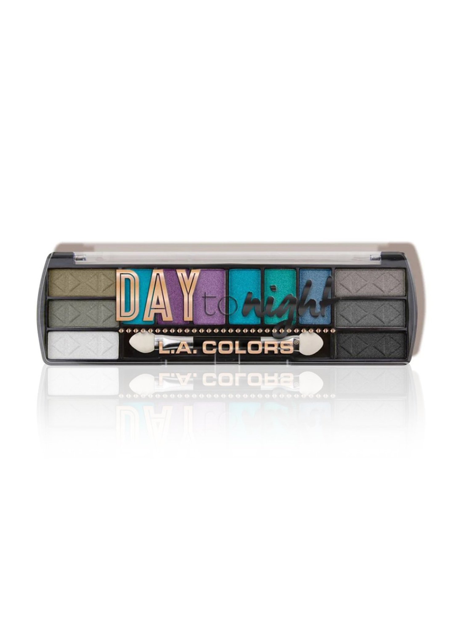 L.A. Colors Day to Night Eyeshadow Palette After Dark - 8 gm