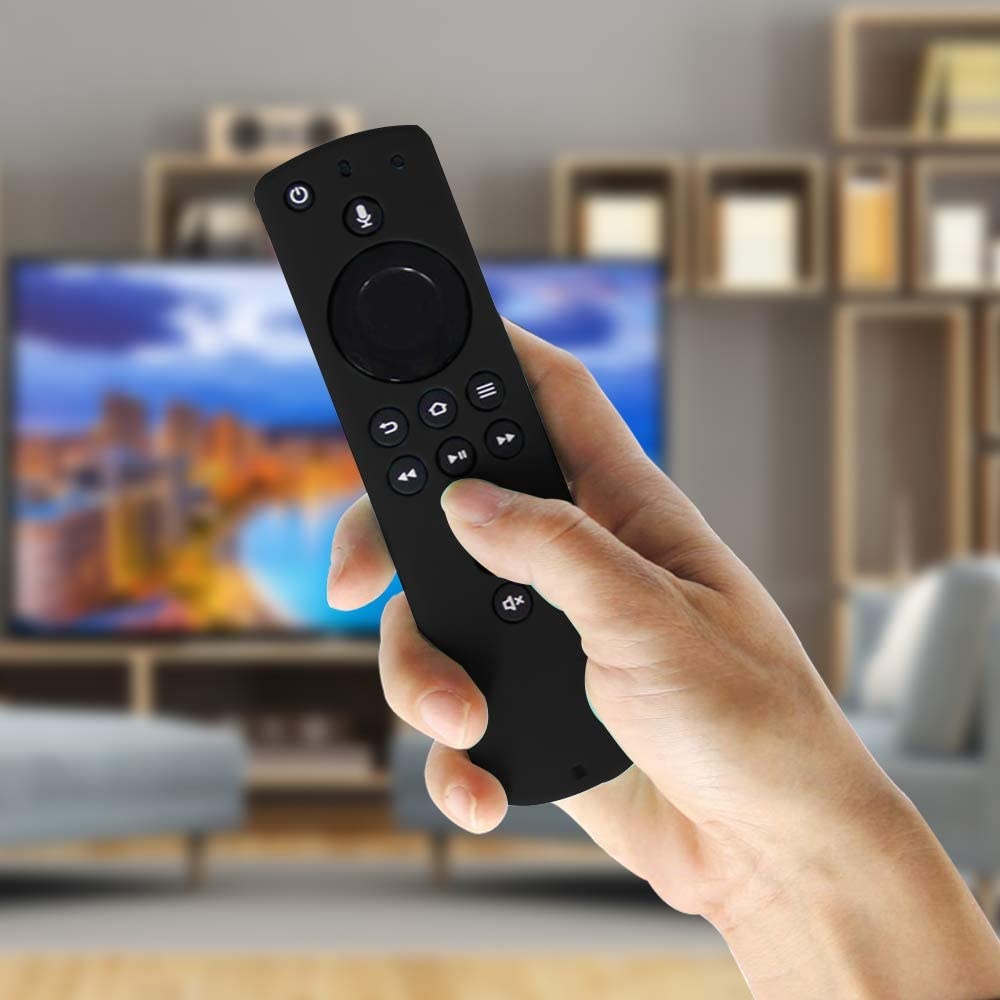 Shockproof Protective Silicone Case/Covers Compatible with All-New Alexa Voice Remote for Fire TV Stick 4K, Fire TV Stick (2nd Gen), Fire TV (3rd Gen) - Black