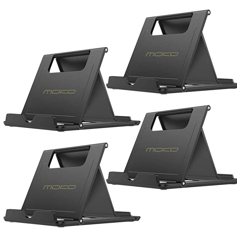 4 Pack PhoneTablet Stand Foldable Holder Fit with iPhone 11 Pro Max11 Pro11 iPhone XsXs MaxXrX iPhone SE 2020 iPad Pro 11 2020102Air 3Mini 5 Galaxy S20 62quot Black