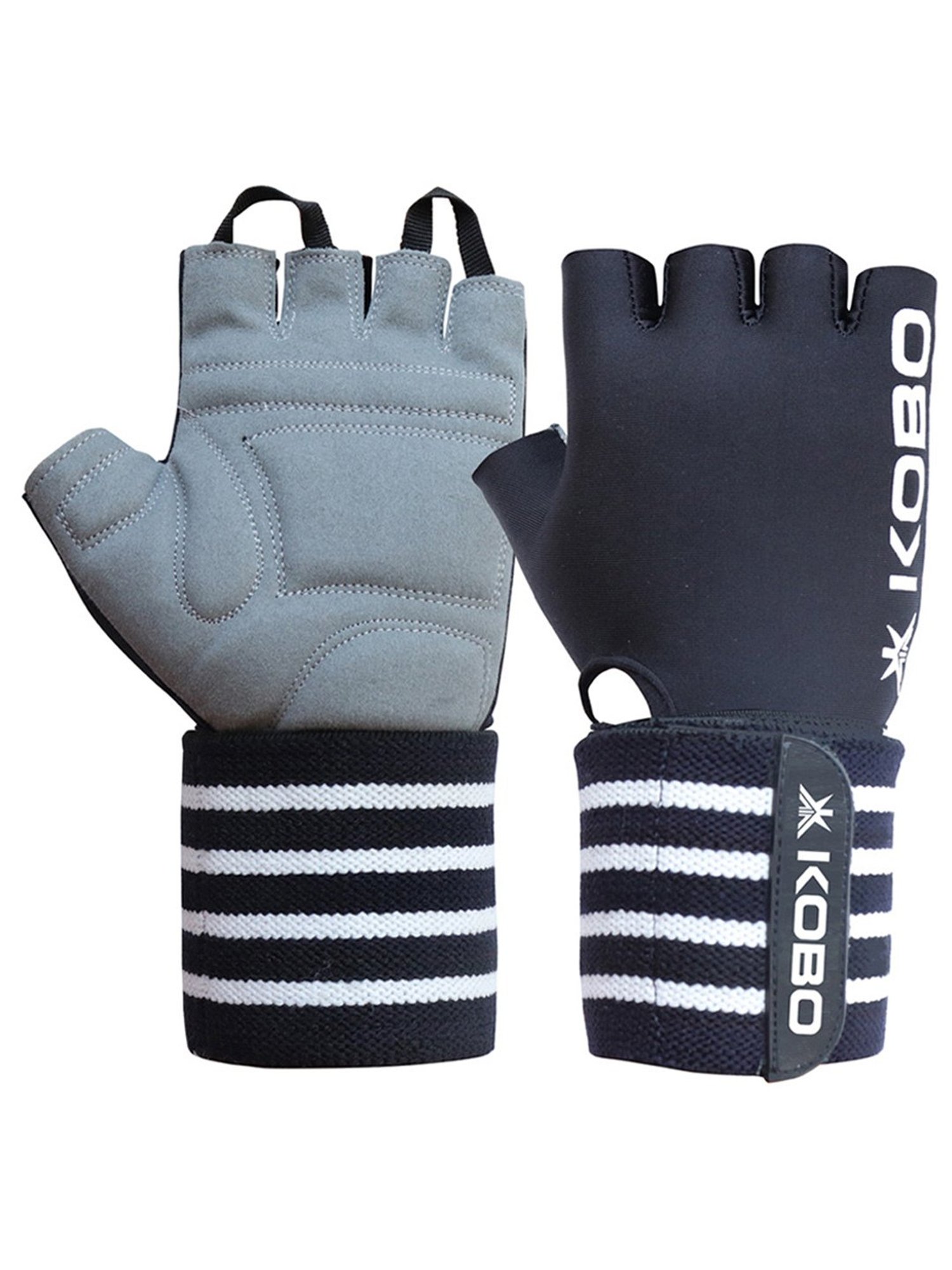 Kobo Weight Lifting Gym Gloves (Black) Size - S