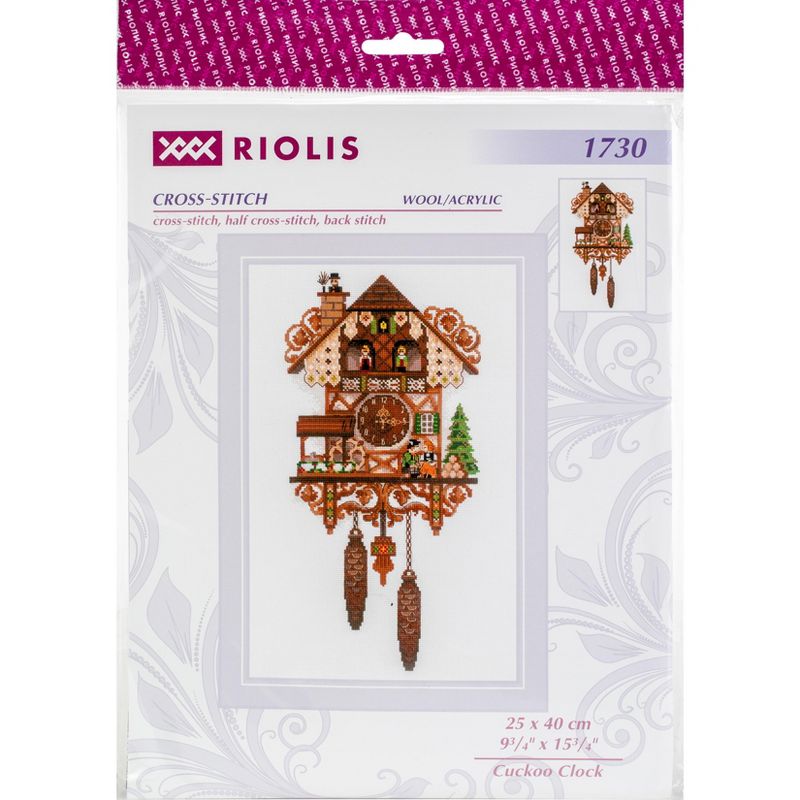 RIOLIS Counted Cross Stitch Kit 9.75"X15.75"-Cuckoo Clock (14 Count)