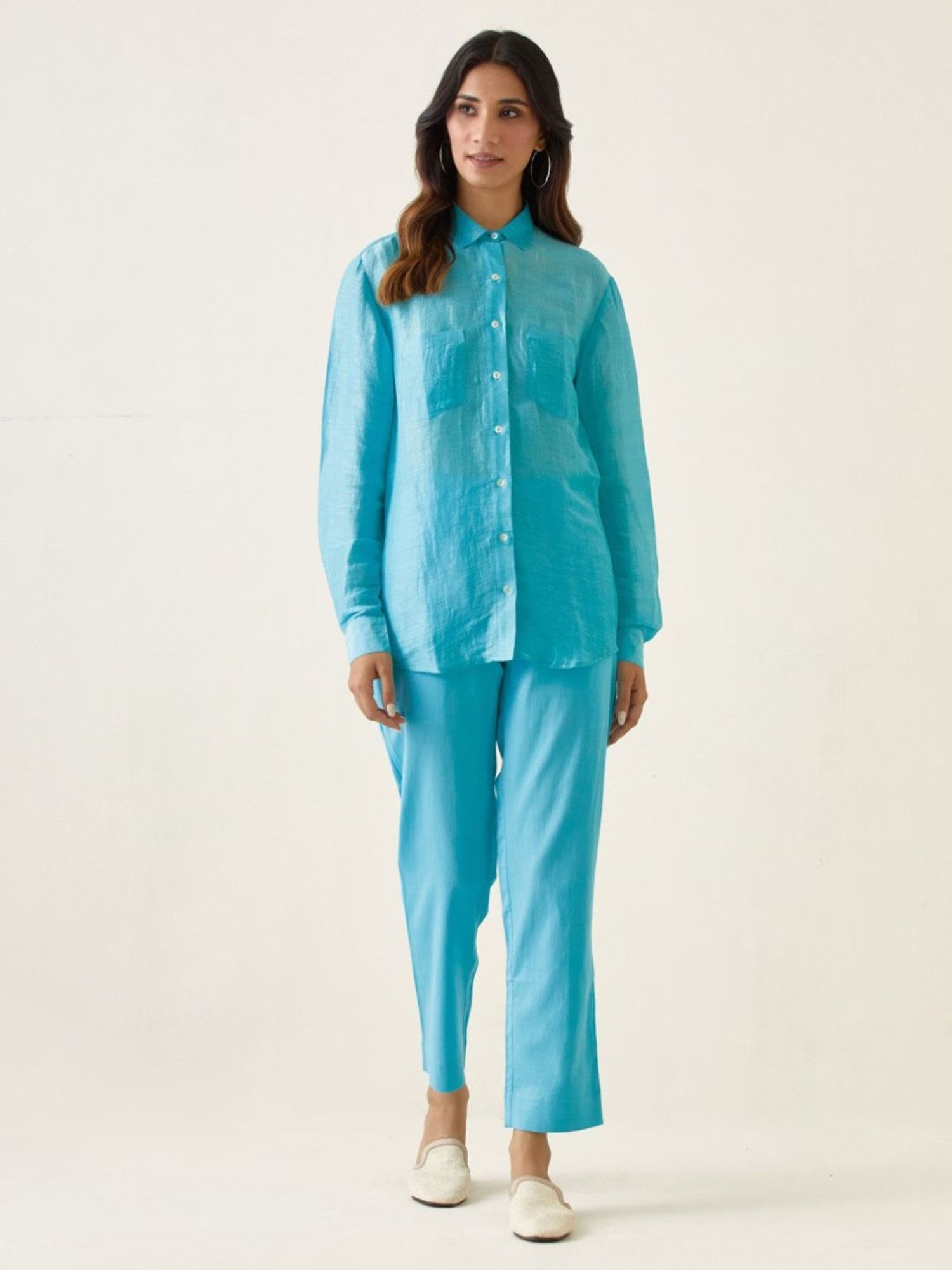 Vinusto Pastel Blue Summer Nostalgia Shirt with Pant