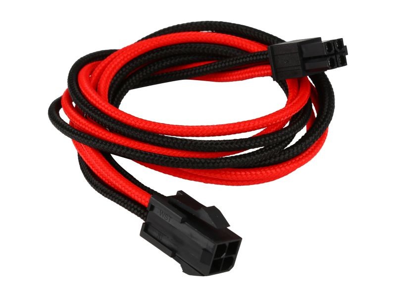 Phanteks PH-CB4P_RD 1.64 ft. (0.50 m) 4 Pin M/B Premium Sleeved Extension Cable