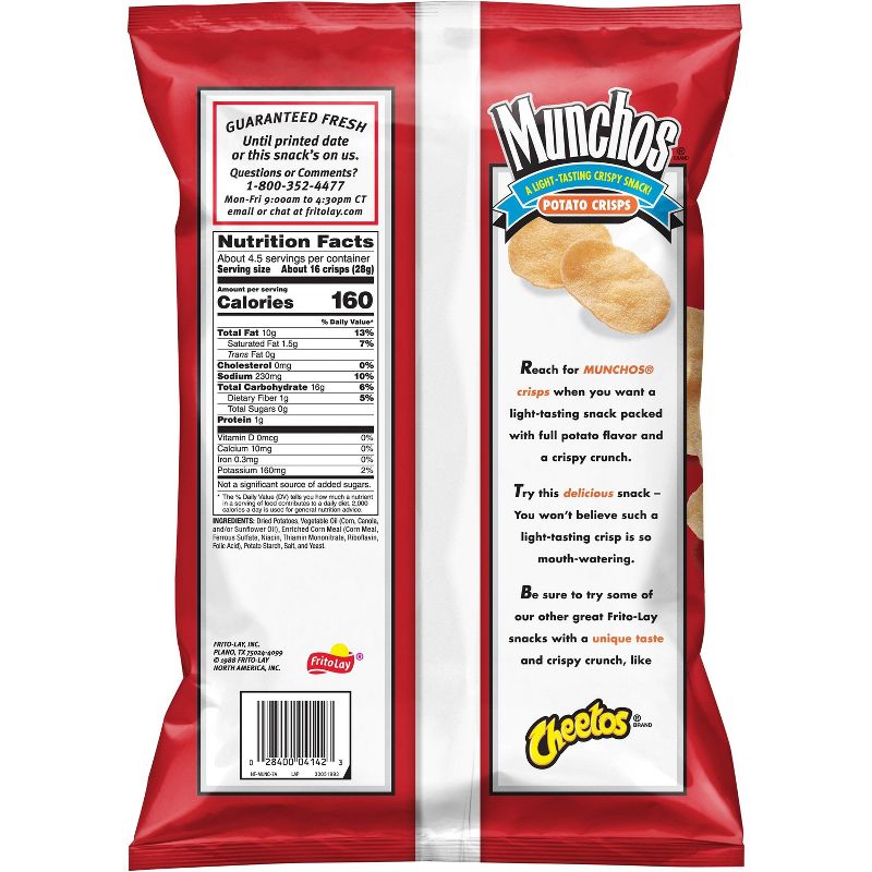 Munchos Regular Potato Crisps - 5.75oz