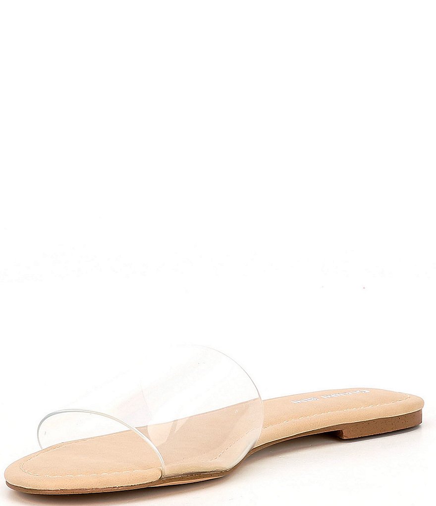 Gianni Bini Lottee Clear Vinyl Slides